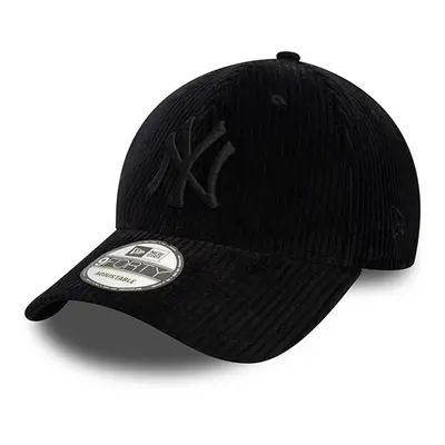 Manšestrová kšiltovka New Era 9FORTY MLB Cord NY Yankees Black Adjustable cap