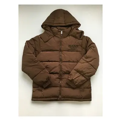 Karl Kani Retro Hooded Puffer Jacket brown