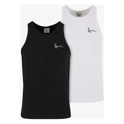 Karl Kani Chest Signature Essential Waffle Tank Top 2 pack black/white