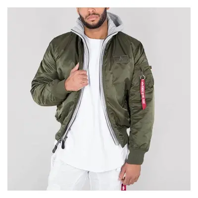 Bombera Alpha Industries MA-1 D-Tec Jacket Dark Green