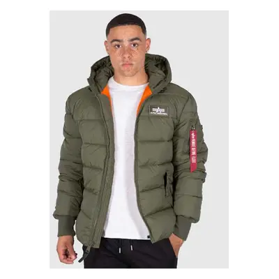 Zimná Bunda Alpha Industries Hooded Puffer Alpha FD Dark Green