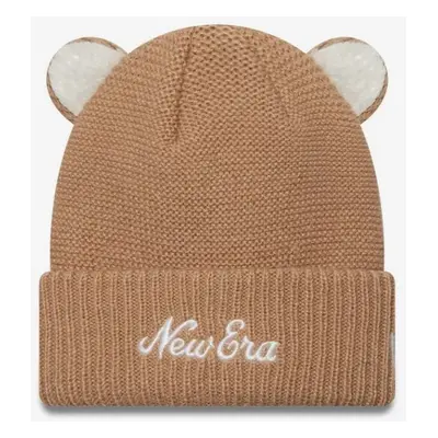 Dětský kulich New Era Teddy Bear Ears Beige Cuff Knit Beanie Hat