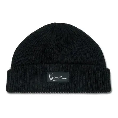 Zimní čepice Karl Kani Woven Signature Essential Fisherman Beanie black