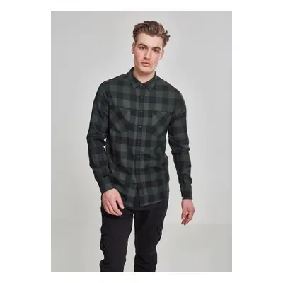 Urban Classics Checked Flanell Shirt blk/forest