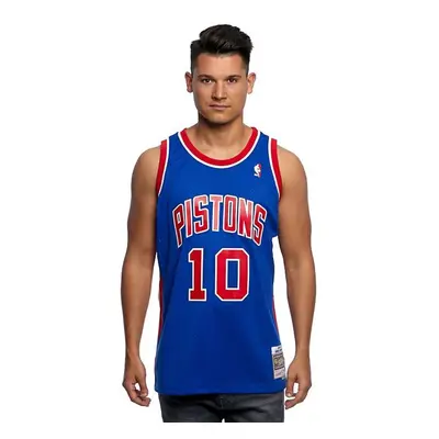 Mitchell & Ness Detroit Pistons #10 Dennis Rodman blue/red Swingman Jersey