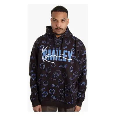 Mikina Karl Kani Signature Smiley Hoodie Black