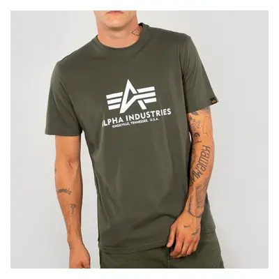 Pánské tričko Alpha Industries Basic T-Shirt Dark Olive