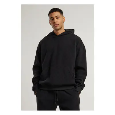 Urban Classics Jacquard Velvet Oversized Hoody black