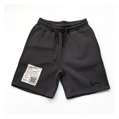 Kratase Karl Kani Small Signature Destroyed Sweat Shorts anthracite