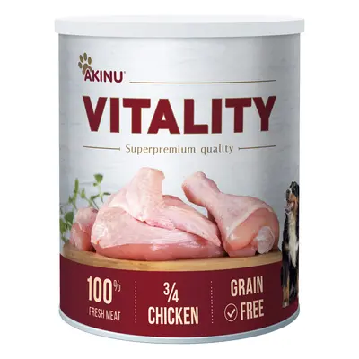 Akinu VITALITY 3/4 Kuřete konzerva pro psy 800 g