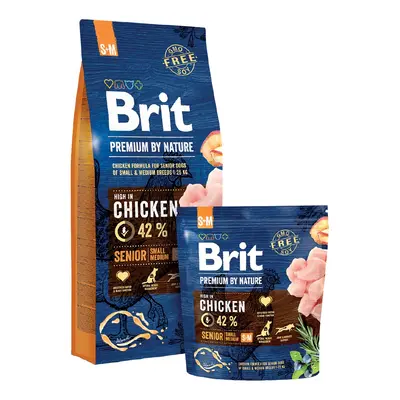 Brit Premium Dog by Nature Senior S+M 15kg