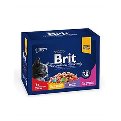 Brit Premium Cat kapsa Family Plate 1200g (12x100g)