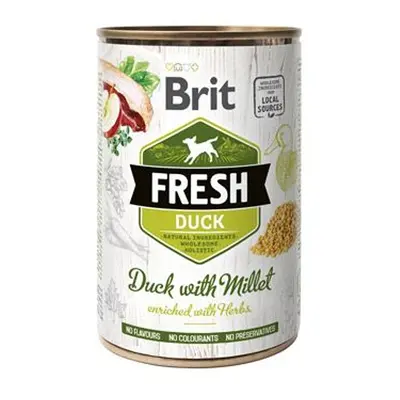 Brit Fresh Dog Duck with Millet 400g