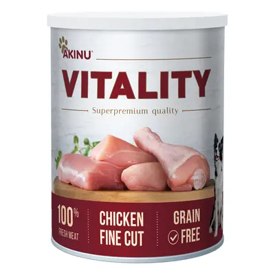 Akinu VITALITY Kuře jemně krájené konzerva pro psy 400 g