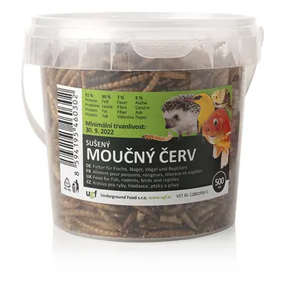 Underground Food Akinu Moučný červ pamlsek pro hlodavce 0,5 l (80 g)