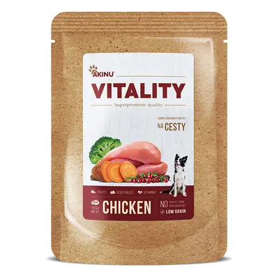 Akinu VITALITY na cesty kuřecí pro psy 150 g