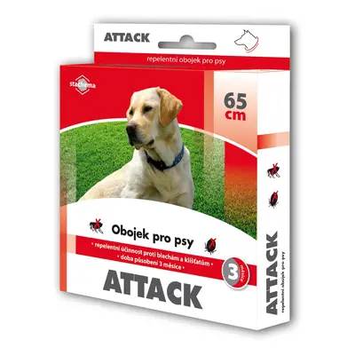 ATTACK Obojek pro psy antiparazitní 65 cm