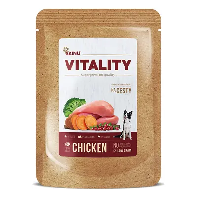 Akinu VITALITY Kuřecí kapsička pro psy na cesty 300 g