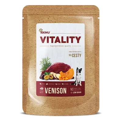 Akinu VITALITY Zvěřinová kapsička pro psy na cesty 150 g