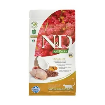 N&D GF Quinoa CAT Skin&Coat Quail & Coconut 1,5kg