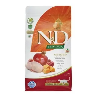 N&D GF Pumpkin CAT NEUTERED Quail & Pomegranate 1,5kg