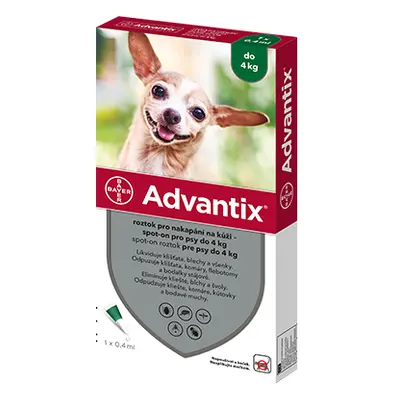 Advantix spot-on pro psy do 4kg