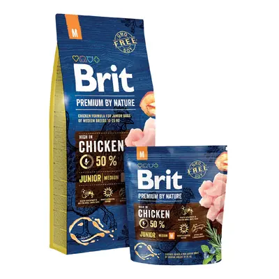 Brit Premium Dog by Nature Junior M 15kg