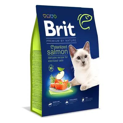 Brit Premium Cat by Nature Sterilized Salmon 8 kg