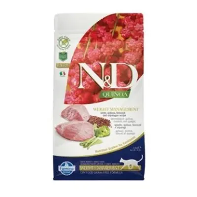 N&D GF Quinoa CAT Weight Mngmnt Lamb & Broccoli 1,5kg