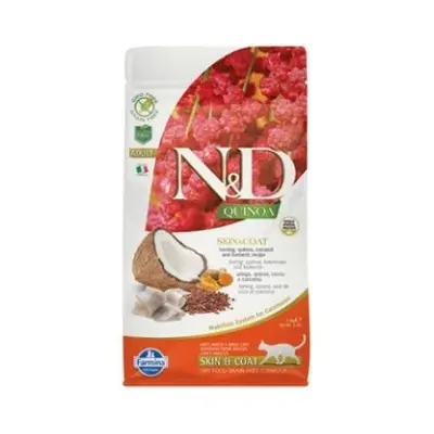 N&D GF Quinoa CAT Skin&Coat Herring & Coconut 1,5kg