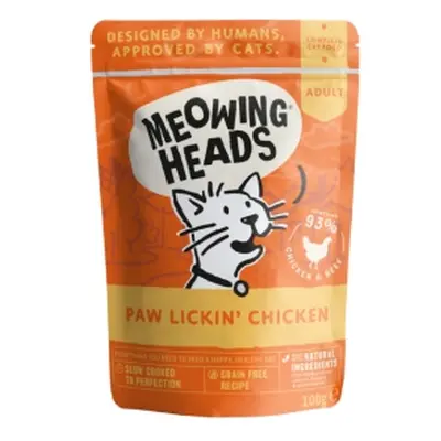 MEOWING HEADS Paw Lickin’ Chicken kapsička 100g