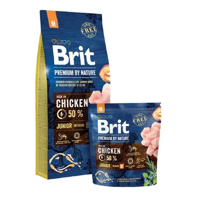 Brit Premium Dog by Nature Junior M 3kg