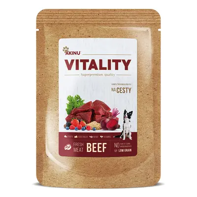 Akinu VITALITY Hovězí kapsička pro psy na cesty 300 g