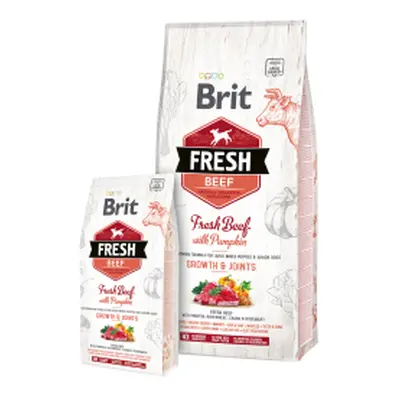 Brit Fresh Dog Beef & Pumpkin Puppy Large 2,5kg