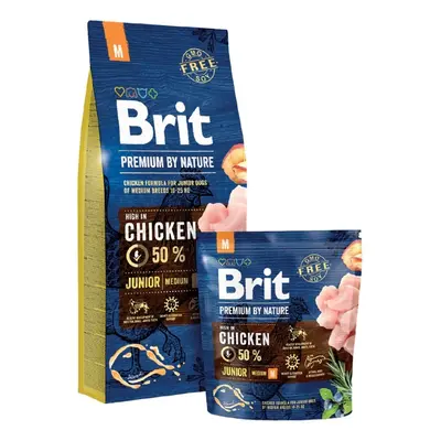 Brit Premium Dog by Nature Junior M 1kg