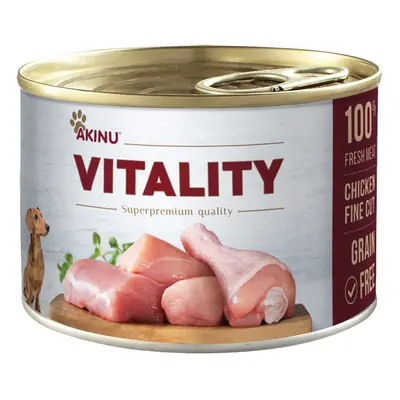 Akinu VITALITY Kuře jemně krájené konzerva pro psy 200 g