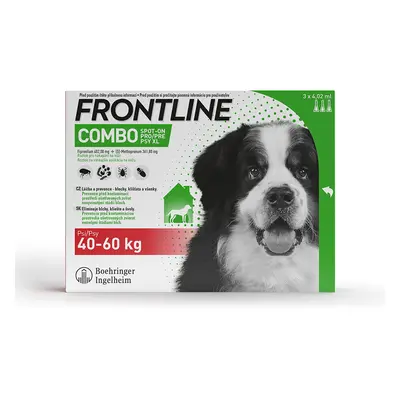 FRONTLINE COMBO spot-on pro psy XL (40-60kg)-3x4,02ml