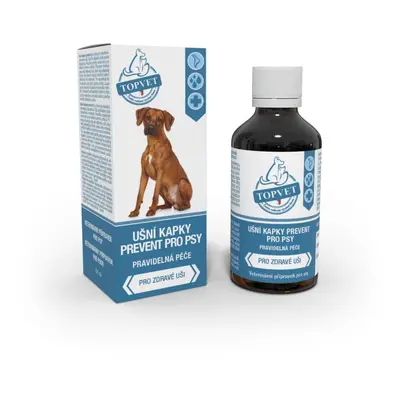 Topvet ušní kapky Prevent pro psy 50ml