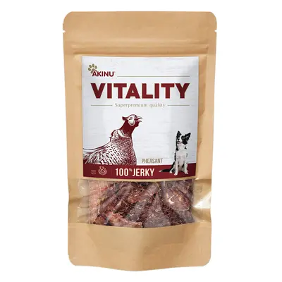 Akinu VITALITY Bažant jerky pamlsek pro psy 50 g