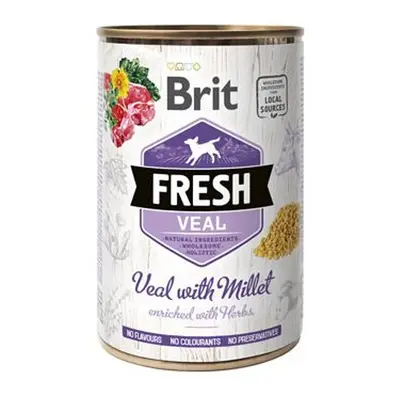 Brit Fresh Dog Veal with Millet 400g