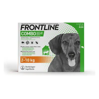 FRONTLINE COMBO spot-on pro psy S (2-10kg)-3x0,67ml