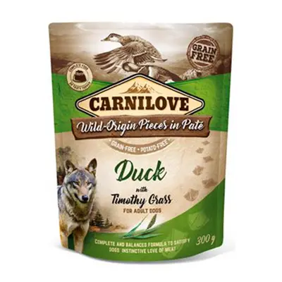 Carnilove Dog Pouch Paté Duck & Timothy Grass 300g