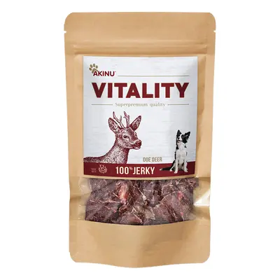 Akinu VITALITY Srnec jerky pamlsek pro psy 50 g