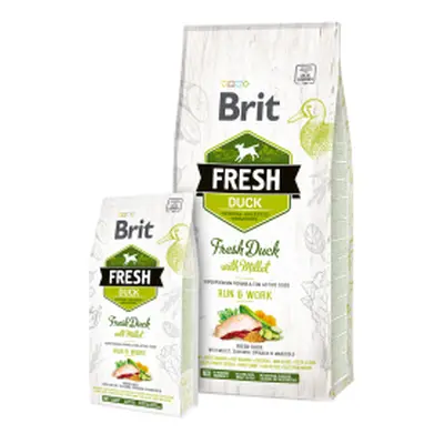 Brit Fresh Dog Duck & Millet Active Run & Work 2,5kg