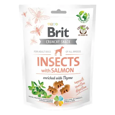 Brit Care dog crunchy crack. insec. salmon thyme 200 g