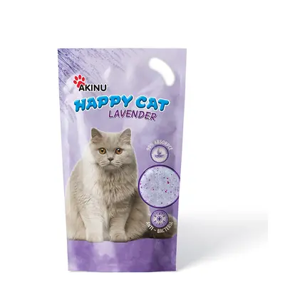 Akinu HAPPY CAT Silika gel levandule stelivo pro kočky 3,6 l