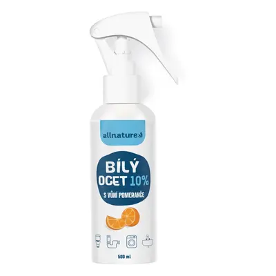 Allnature Bílý ocet sprej 10 % s vůní pomeranče 500 ml EXP. 31. 12. 2024