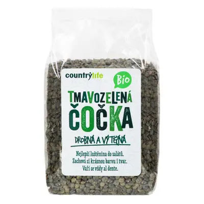 Country Life Čočka tmavozelená BIO 500 g EXP. 26.10.2024