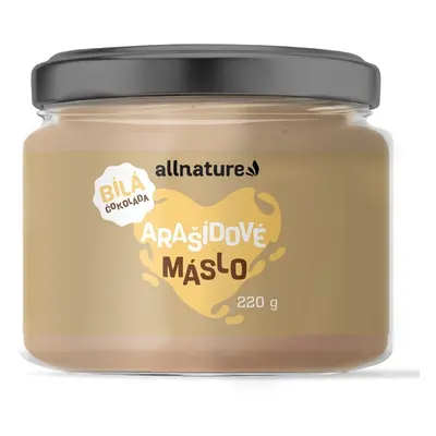 Allnature Arašídový krém s bílou čokoládou 220 g