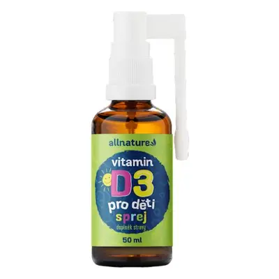 Allnature Vitamin D3 pro děti s MCT olejem ve spreji 50 ml